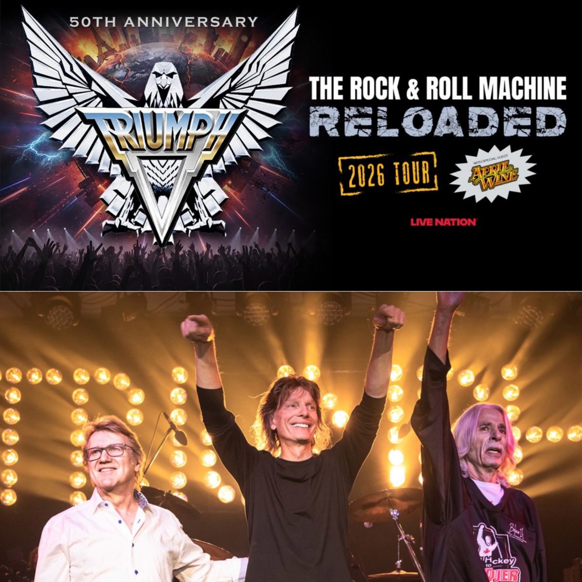 TRIUMPH ANNOUNCES FIRST TOUR IN 30 YEARS WITH 50TH ANNIVERSARY NORTH AMERICAN&nbsp;TOUR