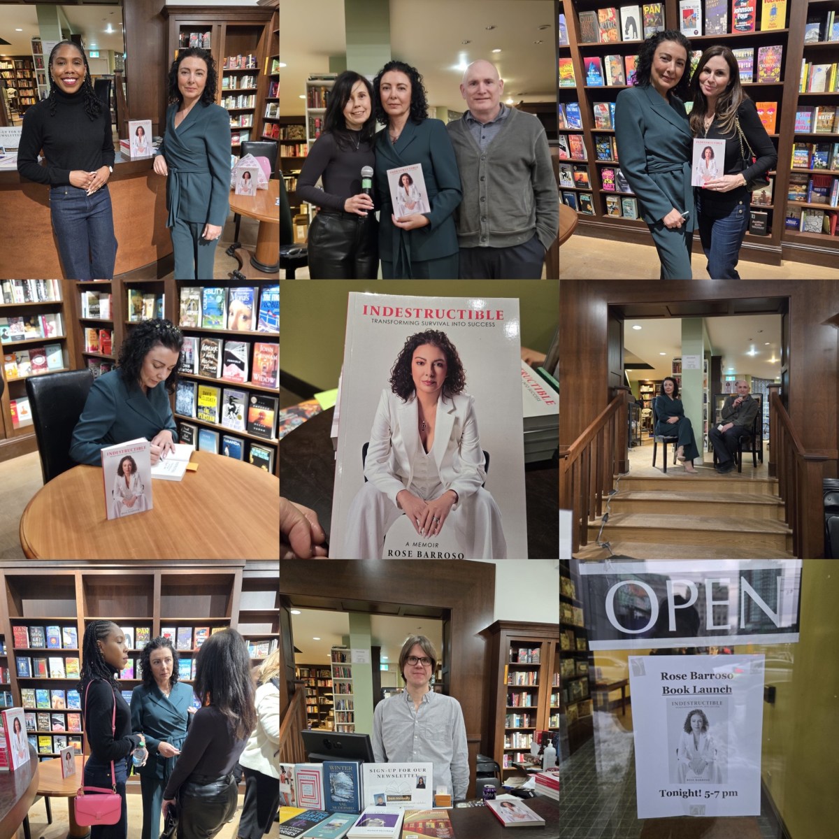 Book Launch Indestructible:Transforming Survival into Success  by author Rose Barroso   