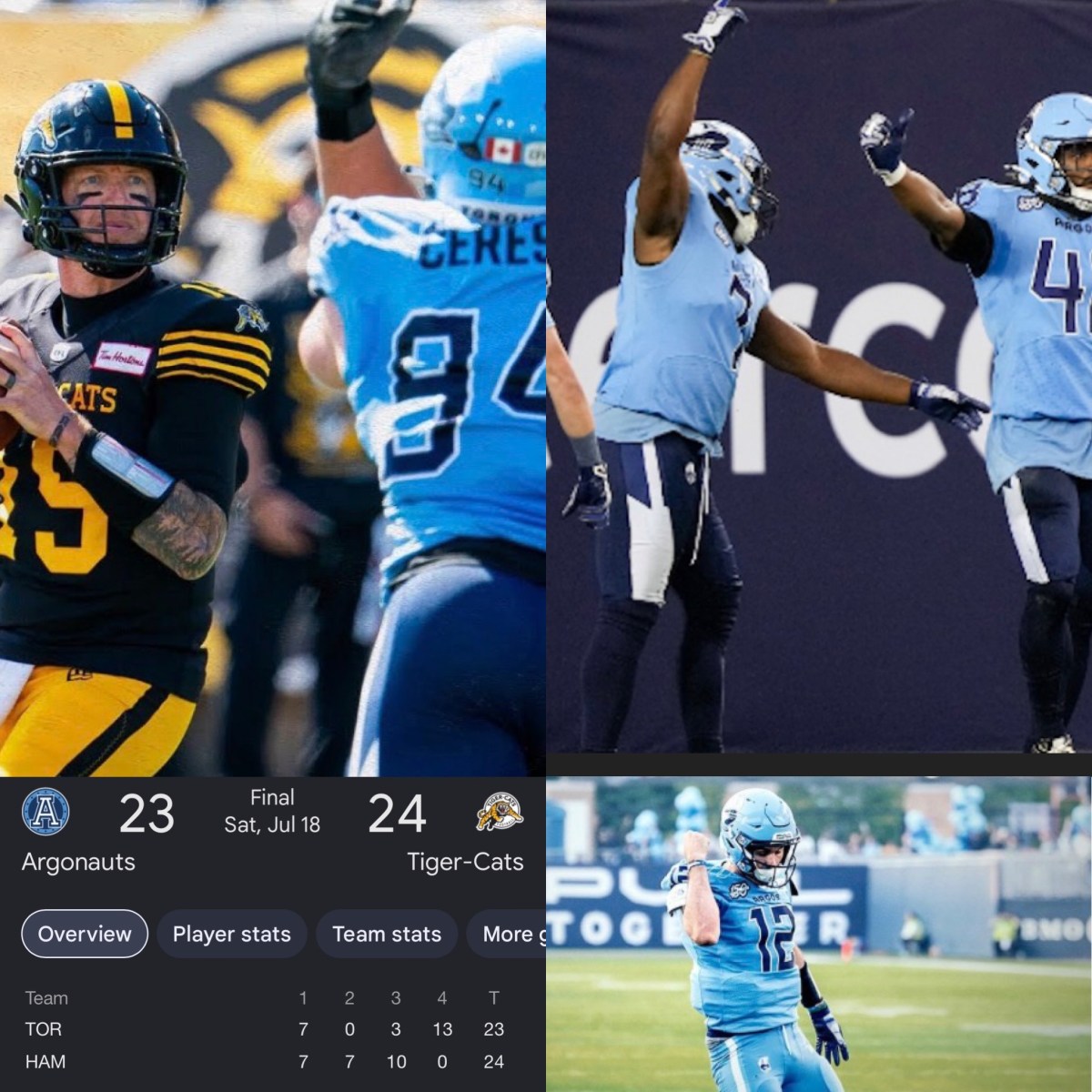 Toronto Argos vs. Hamilton Tiger-Cats-Saturday, July 18, 2026, @Tim Hortons Field in Hamilton, Ontario. 